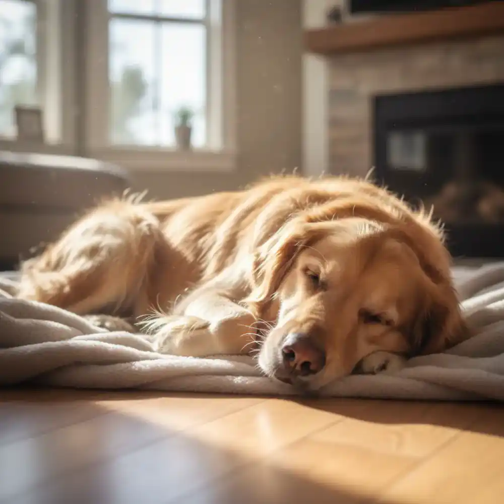Dog sleeping soundly